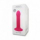 Hitsens 2 Gode Ventouse Rose "Thermo Réactive"