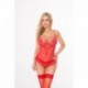Emily Body Rouge Ouvert Volant Hanches