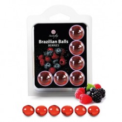 Boules Brésiliennes aromatisées Fruits Rouges X6