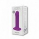 Hitsens 6 Gode Ventouse Violet "Thermo Réactive"