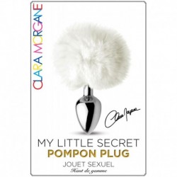 My Little Secret Pompon Plug Blanc