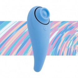 Femmegasm Vibrateur Bleu Pulsations Tap & Tickle Usb