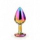 Gleaming Love Bijou Plug Irisé Multicolor Taille M