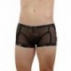 Boxer Homme Micro Résille Transparente Bandes Wetlook