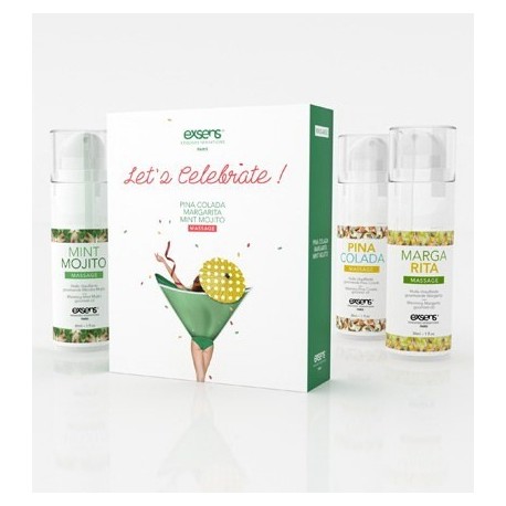 Coffret de 3 Huiles de Massage Gourmandes